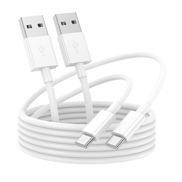Cable USB a USB-C YBMTIGICS de 1,8 m, paquete de 2, carga rápida