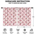 thumbnail image 2 of Blackout Kids Curtains,Pink Cow Strawberry Pattern Childrens Insulated Curtains Set Of 2,Bedroom Essentials,Toddler Room Decor 42x54in(106x137cm), 2 of 5