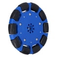 thumbnail image 1 of Rueda omnidireccional robótica, rueda omnidireccional de 100 mm, piezas de robot industrial de neopreno, rueda omnidireccional con rodillo de neopreno, claridad notable, 1 of 8