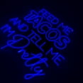 thumbnail image 2 of Handmadetneonsign Feed Me Tacos And Tell Me I'm Pretty Neon Sign, Mexican Food Wall Art Decor, Tacos Food Wall Decor, 2 of 5