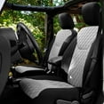 thumbnail image 4 of For 2007-2017 Jeep Wrangler JKU 4 Door FH Group Neoprene Waterproof Custom Fit Car Seat Covers Full Set - Gray, 4 of 10