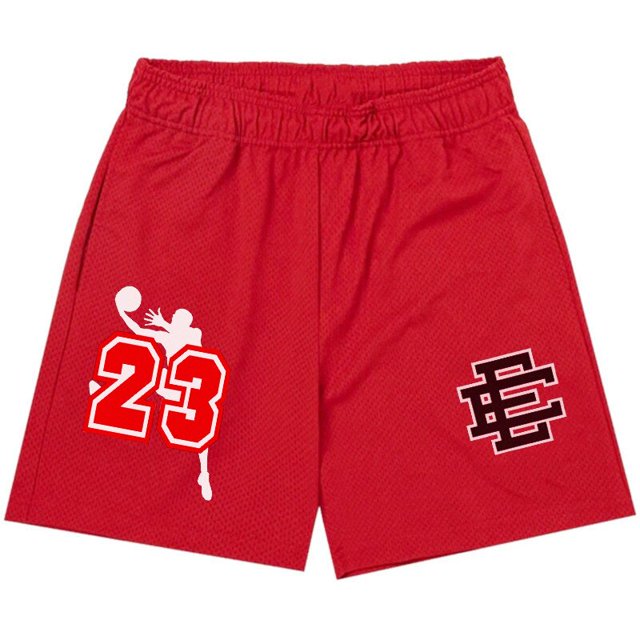 Pantalones cortos de gimnasio para hombre y mujer, Shorts deportivos de malla de secado rápido, Shorts básicos de Flame EE, Shorts de playa informales, novedad de verano Fivean unisex