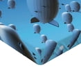 thumbnail image 2 of Ambesonne Zeppelin Fitted Sheet, Sky Aviation Flight, Full Size, Pale Blue, 2 of 3