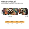 thumbnail image 5 of XYZCANDO Sloth Retro Leaves Print School Backpack Set 17 Inch Book Bag Large Capacity Primary School Bookbag 3 Pack Travel Backpacks Lunch Bag Pencil Case for Boys Girls Knapsack, 5 of 6