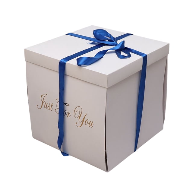 Caja sorpresa de regalo dulce para fiesta de cumpleaños de boda, cajas de embalaje de recuerdo, caja de almacenamiento de compromiso, hogar, Almacenamiento y organización del hogar Cinta azul Kearding HA081335-03