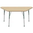 thumbnail image 3 of ECR4Kids 30in x 60in Trapezoid Premium Thermo-Fused Adjustable Activity Table Maple/Maple/Green - Standard Ball, 3 of 4