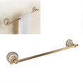 thumbnail image 2 of Barra de toalla de baño, barra de toalla de latón antiguo para montaje en pared, toalleros para baño montados en la pared, accesorios de baño decorativos de oro vintage para baño, 2 of 5