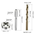 thumbnail image 2 of Unique Bargains M10 x 1.5 Left Hand Thread Milling Tap and Round Die and 8.5mm Drill Bit Set, 2 of 8