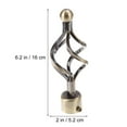 thumbnail image 2 of Curtain Rod Replacement Finials Bronze 2Pcs 1.1In Diameter, 2 of 5