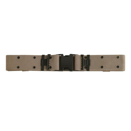 Khaki Marine Corp Style Quick Release Pistol Belt (Best Handgun In The World Today)