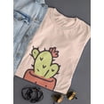 thumbnail image 3 of Cute Cactus Buddy T-Shirt Women -Smartprints Designs, Female XX-Large, 3 of 4