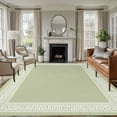 thumbnail image 2 of Sage Green Greek Key Large Area Rugs for Bedroom Living Room, Soft Non Slip Carpet Bedside Rug, Geometric Greece Ancient Farmhouse Geo Rectangular Floor Cover Kitchen Accent Rug 6'x9' for Office, 2 of 9