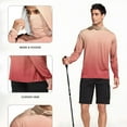 thumbnail image 6 of UPF 50+ Sun Protection Hoodie for Men Long Sleeve shirts with Mask Hiking Fishing Performance T-Shirts Light Breathable Tops Quick Dry Athletic Stretch UV SPF T-Shirts Going Out Fishing Clothes, 6 of 7