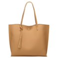 thumbnail image 1 of Dreubea Bolso de hombro de piel sintética suave para mujer, bolso de mano con borlas de gran capacidad, 1 of 5