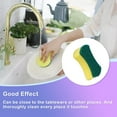 thumbnail image 3 of Cleaning Sponges Kitchen Scrubber Scourer Dish Reusable Sponge Washing Tableware Catering Removal Bathroom Brush Handheld Sponge 10Pcs, 3 of 5