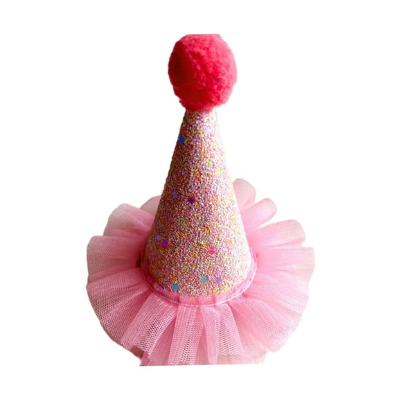 Farfi Pet Hat Soft Comfortable Adjustable Cat Dog Birthday Hat Pet Costume Accessories for Festivals Party Supplies (Type A)