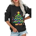thumbnail image 2 of MOSHU Christmas Sweatshirt for Women Crewneck Long Sleeve Tops Casual Womens Sweatshirts Oversized Pullover, 2 of 9