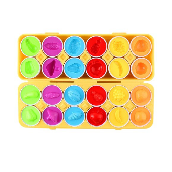 Matching Egg Early Education Children Science Puzzle Assembly Toy Set 12PCS