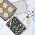 thumbnail image 5 of Yayeee Pot Holders Kitchen Heat Resistant with Pocket 7"x9.8" Cotton Oven Cooking Hot Pads, Green Christmas, 5 of 7