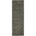 thumbnail image 5 of SAFAVIEH Soho Benson Geometric Wool Area Rug, Brown/Light Blue, 5' x 8', 5 of 7
