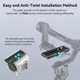 thumbnail image 4 of Placa de Liberación Rápida SmallRig de 5" para Gimbals DJI RS, 4 of 9