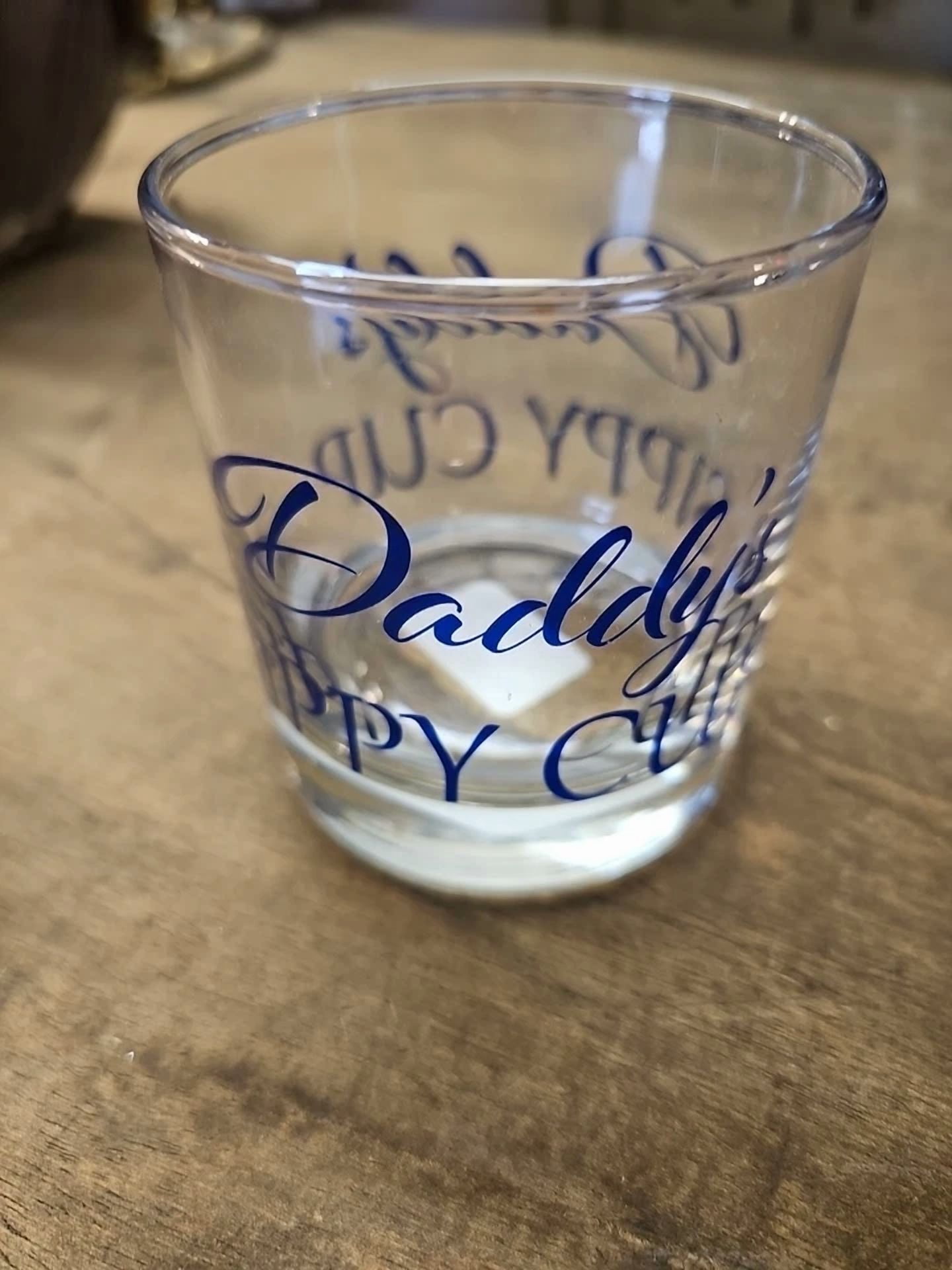 CRESTIN- New Daddy’S Sippy Cup Whiskey/Rocks Glass. Great Gift For Dad!