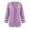 thumbnail image 5 of XuJwPNcy Cardigans for Women Lightweight Open Front Long Sleeve Tunic Shirts Fashion Solid Cardigan, 5 of 5