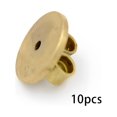 thumbnail image 2 of ruzhgo 10 Pieces Ear Stud Back Portable DIY Round Woman Ladies Earring Jewelry Making Connector Part Accessories Findings, 2 of 6