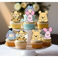 thumbnail image 4 of 24Pcs Classic Winnie Pooh Cupcake Toppers - Baby Shower and Birthday Party Cake Decorations, Party Supplies, 4 of 4