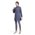 thumbnail image 5 of MuXiKeJi Clothes Swimsuits for Women Girls Solid Color Plus Size Full Coverage Swimsuit Modest Bathing Suits, 5 of 8