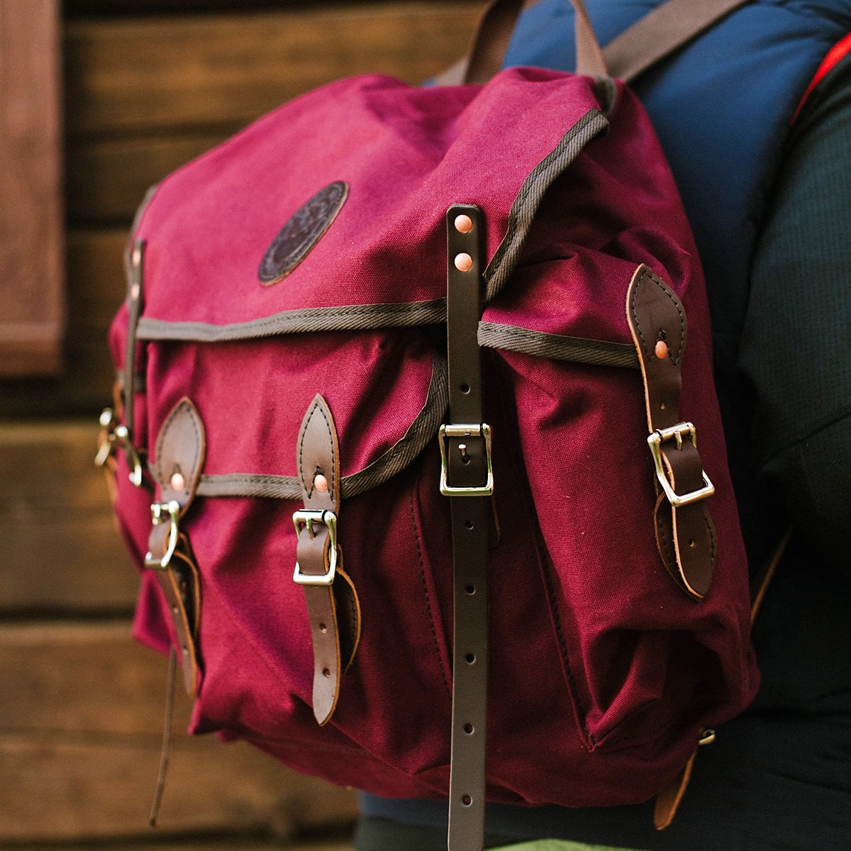 DULUTH PACK DULUTH MINN Wanderer Burgundy Backpack (S-121  display picture 2