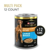 Purina Pro Plan Gravy Wet Large Breed Dog Food, Chicken and Rice Entrée, 13 oz Can
