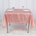 thumbnail image 3 of BalsaCircle 60" x 60" Mauve Square Satin Table Overlays Wedding Catering Linens Tablecloth, 3 of 7