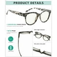 thumbnail image 4 of Eyekepper Blue Light Filter Progressive Readers Women - Oversize Multifocus Computer Glasses - Noline Trifocal Reading Glasses - Grey Tortoise +3.00, 4 of 6