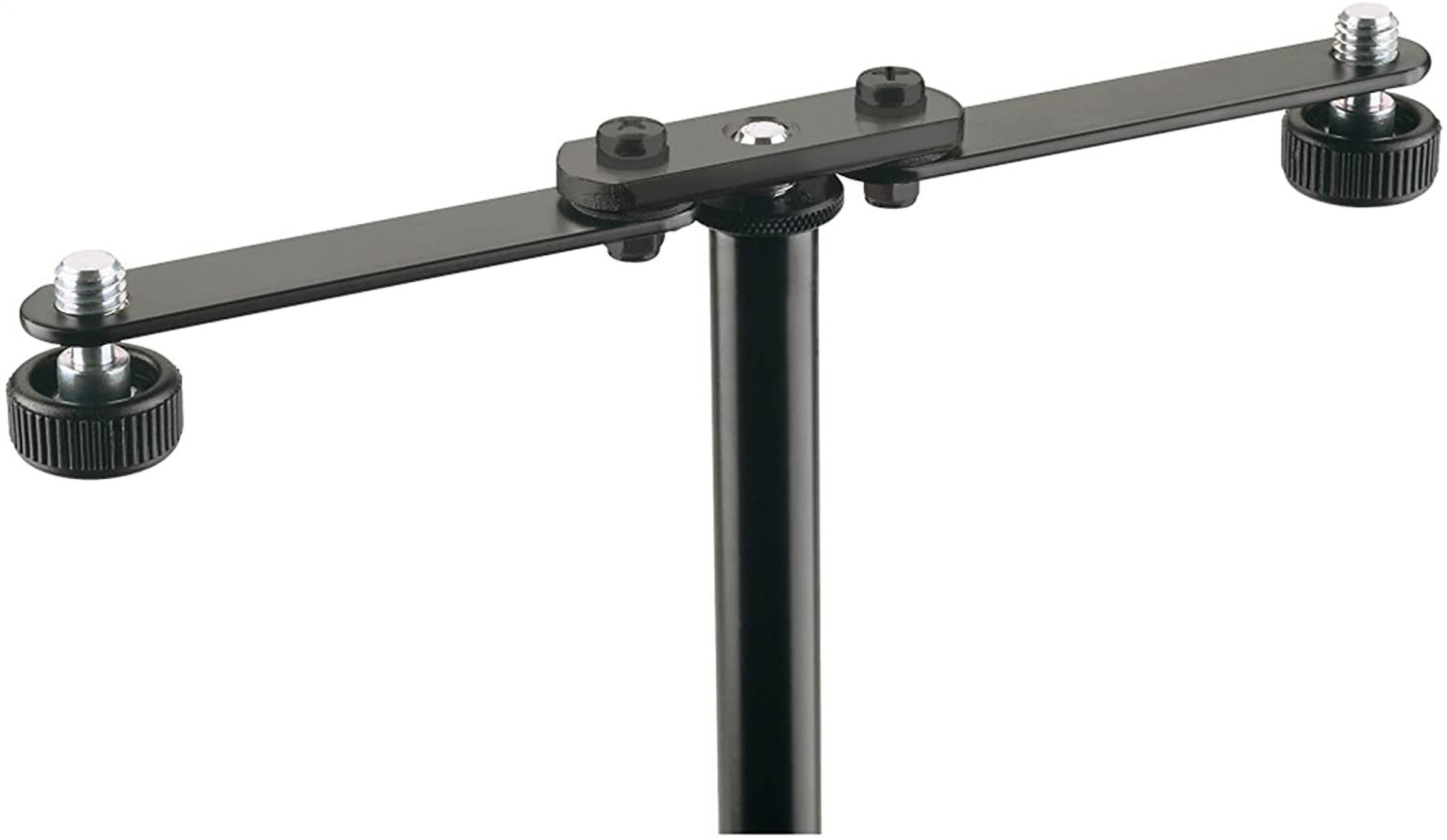 K&M 23510 Flexible Microphone Bar for Microphone Stands, Black