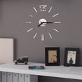 thumbnail image 3 of Xihbxyly Reloj de Pared Diy con Números Romanos, Diseño de Espejo Acrílico, Mecanismo de Barrido Silencioso, Decoración Moderna para El Hogar, Arte de Pared para Sala de Estar y Oficina, Fácil Instal, 3 of 3
