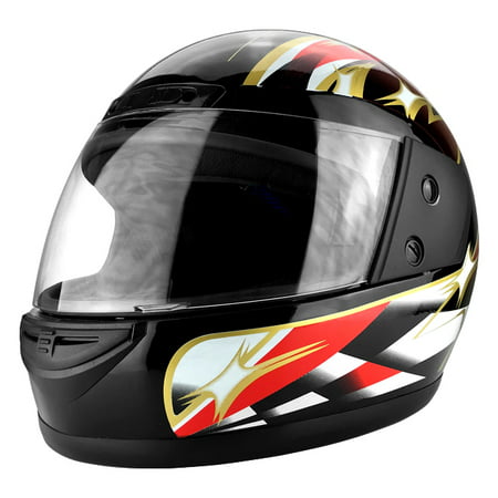 Full Face Motorcycle Helmet With Flip Up Visor Gloss