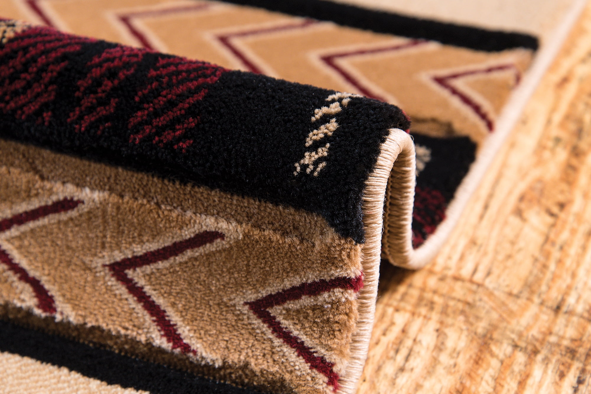 United Weavers of America Lodge Plaid Loomed Area Rug, 5.25' x 7.5'