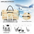 thumbnail image 5 of Travel Duffel Luggage Bag Sports Duffle Bag Gym Bag with Zipper Light Brown Capybara, 5 of 7