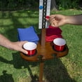 thumbnail image 3 of GoSports Dark Stain ScoreCaddy Outdoor Game Score Keeper & Drink Stand Set, 3 of 6