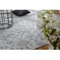 thumbnail image 4 of K2 Floor Style Jardin Hazy Platinum Hand Made Cotton Chenille Area Rug, 4 of 5