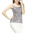 thumbnail image 2 of UPPADA Sparkly Tops for Women Party Tank Tops Sleeveless Glitter Camisole Vest Adjustable Straps Halter Tees Crewneck Sequin Tops Night Clubwear, 2 of 5