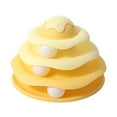 thumbnail image 1 of BELOVING Jouet pour Chat Rouleau Piste Balle pour Chats d'Intérieur Casse-Tête Jouet Interactif Jaune, 1 of 10