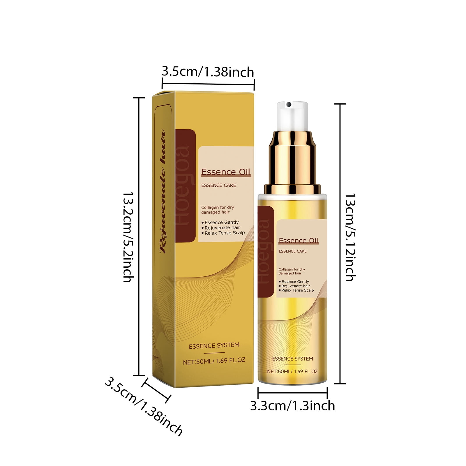 Alvantor Plant Hair Oil with Maca Root, Collagen, and Tea Leaf for Non-Greasy Nourishing Scalp Treatment, 1.69 fl. oz