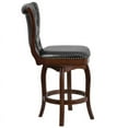 thumbnail image 3 of Home Square 26" Counter Stool in Black and Cappuccino Finish - Set of 2, 3 of 8