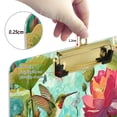 thumbnail image 3 of Acrylic Writing Board Gold 12.5*9 Inch Clipboards Transparent Acrylic Material Suitable For Office Classroom Teachers Fashion Bloggers Stationery Enthusiasts Colorful Garden Lotus, 3 of 9
