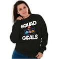 thumbnail image 4 of PACMAN Ghosts Squad Goals BFF Besties Sweatshirt for Men or Women Brisco Brands S, 4 of 6
