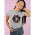 thumbnail image 2 of Never Stop Being You Daisy T-Shirt Women -Smartprints Designs, Female 5X-Large, 2 of 4