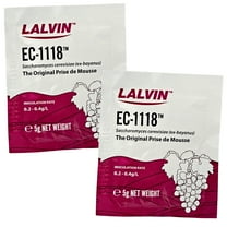 Lalvin EC-1118 Yeast by Lallemand Inc - PACK OF 2