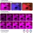 thumbnail image 4 of 4-Head LED Grow Light for Indoor Plants, Full Spectrum Plant Growing Lights (Red/Blue/Mix), 3/9/12H Timer, 10 Brightness & Auto ON/Off, 4 of 11